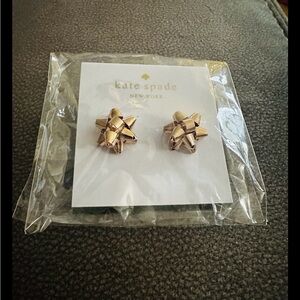 Kate Spade Metallic Bow Stud Earrings